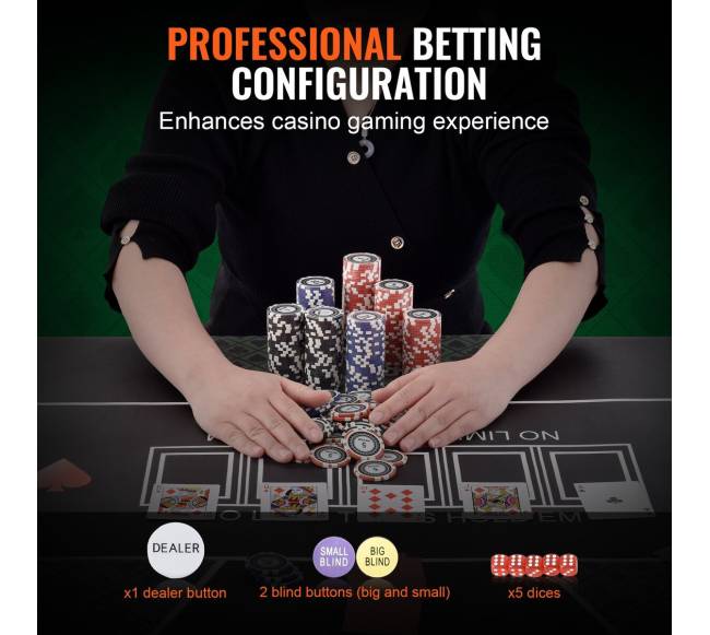 Pokerio žetonų rinkinys su 500 vienetų4