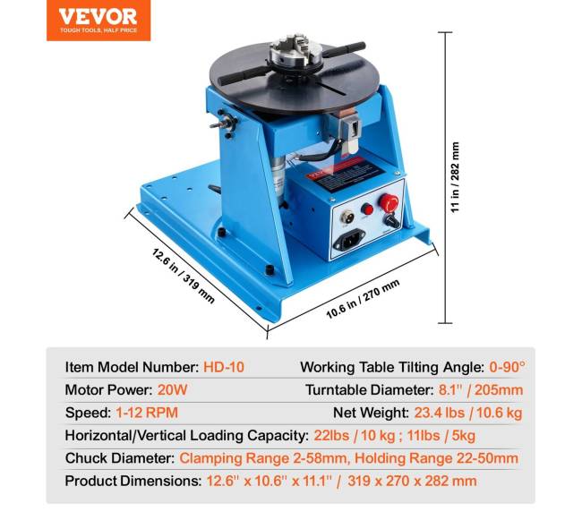 10 kg suvirinimo pozicionierius su pasukamu stalu6