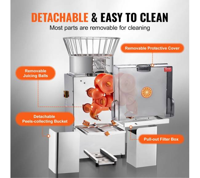 komercinis apelsinų spaustuvas 120W4
