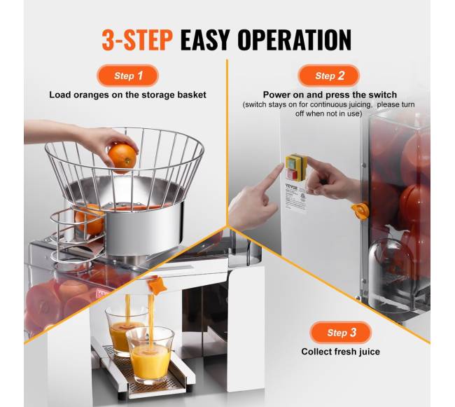 komercinis apelsinų spaustuvas 120W5