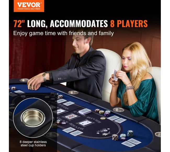 Lankstomas 8 vietų pokerio stalas1