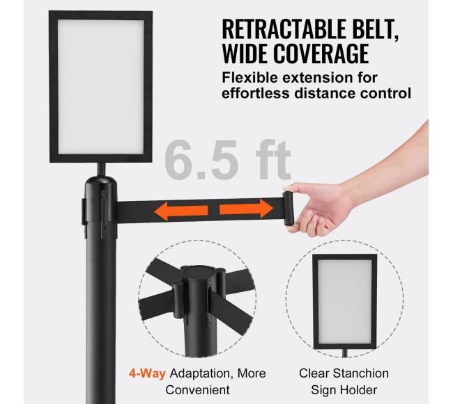 Minios kontrolės barjerų rinkinys, su diržais3