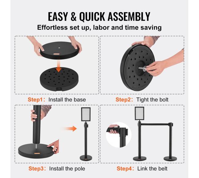 Minios kontrolės barjerų rinkinys, su diržais4