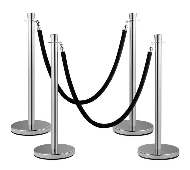 Žmonių srauto stulpeliai su tvirtu pagrindu8