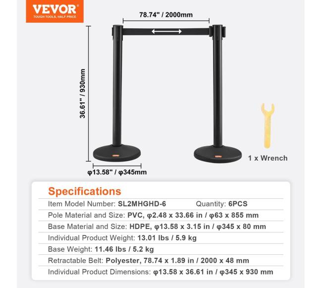 Žmonių srautų valdymo atitvarai 6 vnt.6