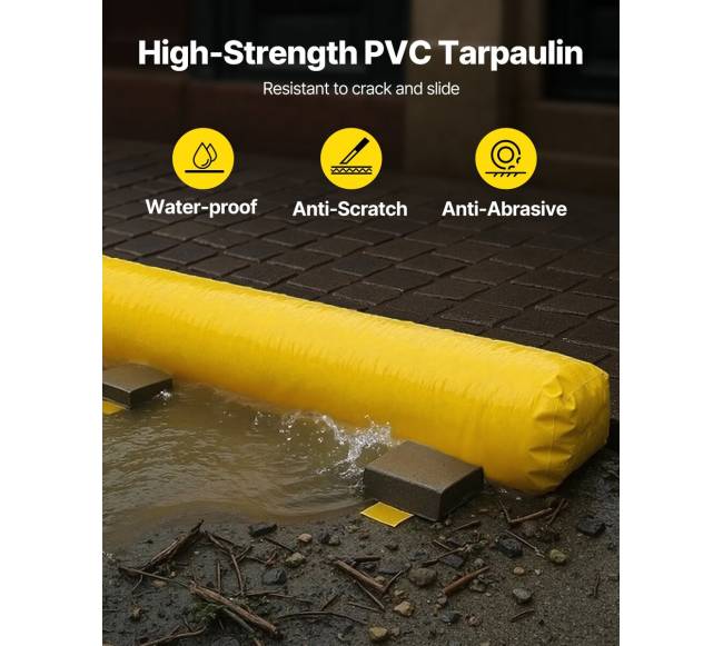 Potvynių barjeras PVC, 3,66 m x 30,5 cm2