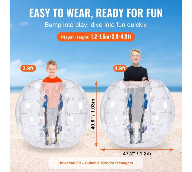 Pripučiamas kūno kamuolys paaugliams 1,2 m2