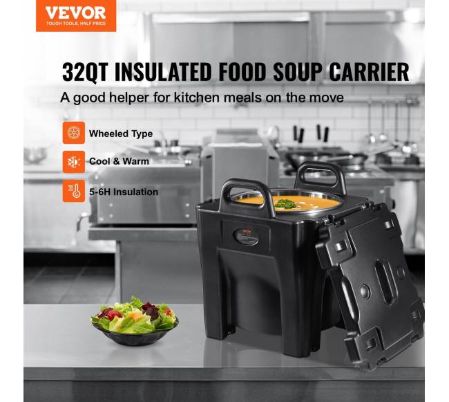 Izoliuotas maisto laikiklis 30L, kavinėms1