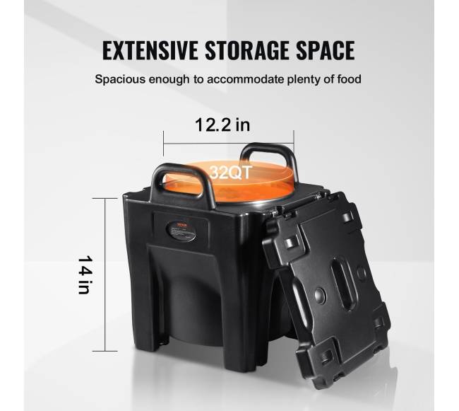 Izoliuotas maisto laikiklis 30L, kavinėms3