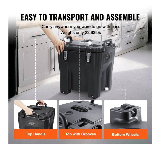 Izoliuotas maisto laikiklis 30L, kavinėms4