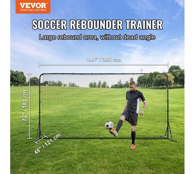 Futbolo atšokimo tinklas 12x6 FT1