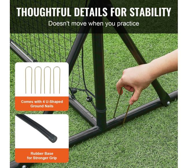 Futbolo atšokimo tinklas 12x6 FT5