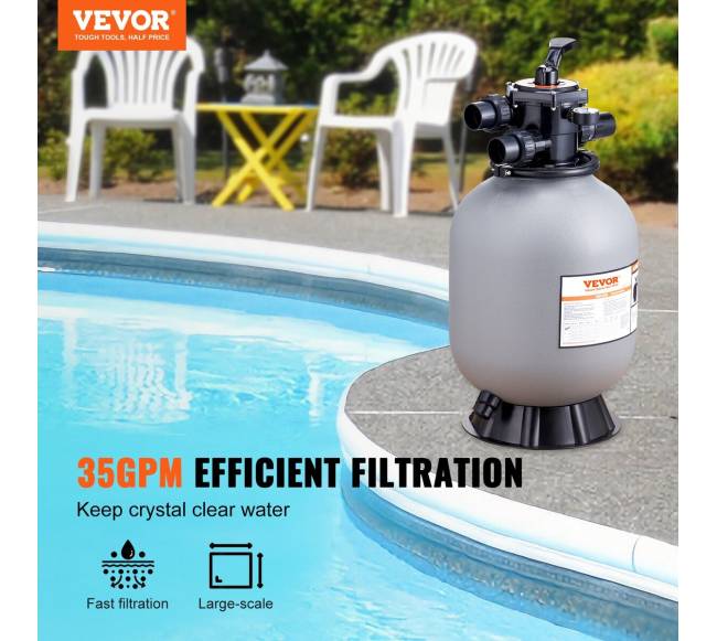 Smėlio filtras, 16 colių, 35 GPM debitas1