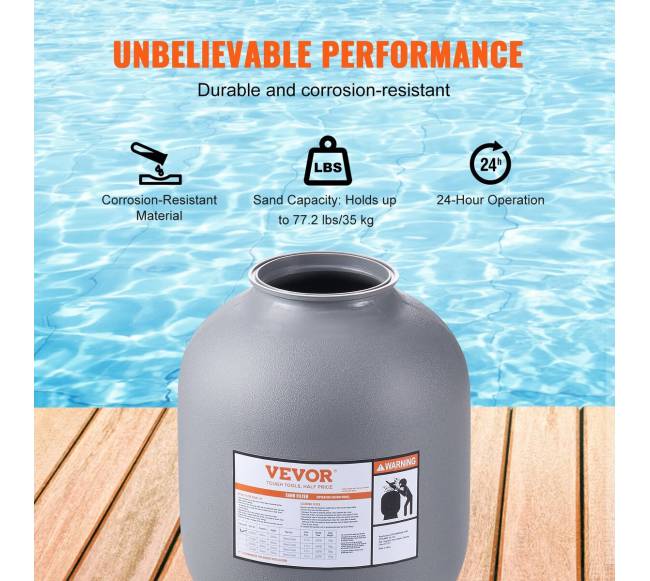 Smėlio filtras, 16 colių, 35 GPM debitas2