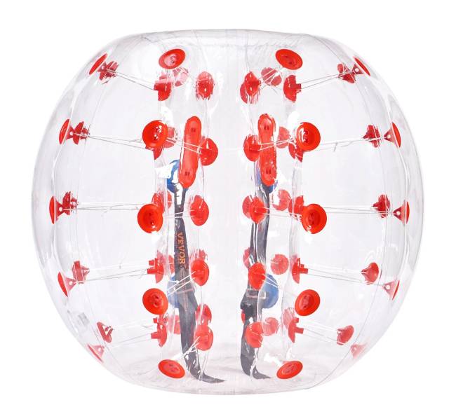 Pripučiamas buferinis kamuolys 1vnt, 1.2 m zorb kamuoliai0