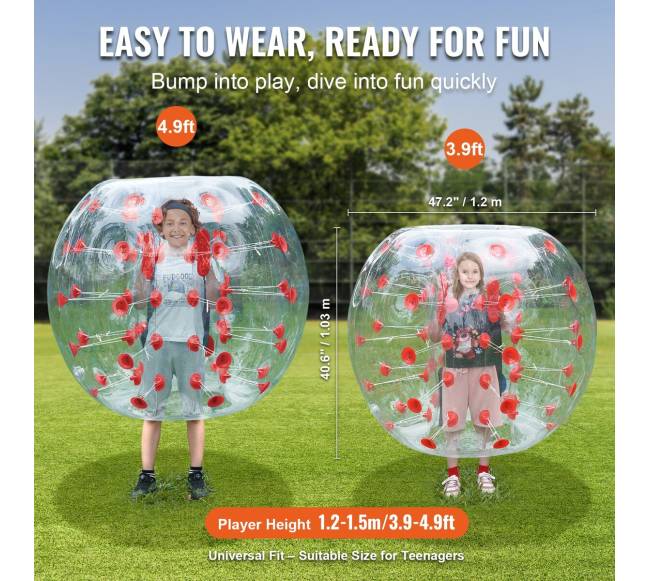 Pripučiamas buferinis kamuolys 1vnt, 1.2 m zorb kamuoliai2