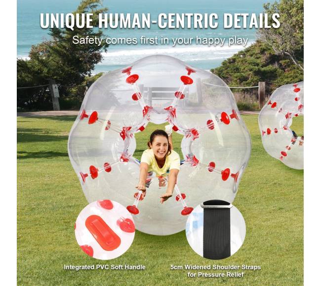 Pripučiamas buferinis kamuolys 1vnt, 1.2 m zorb kamuoliai3