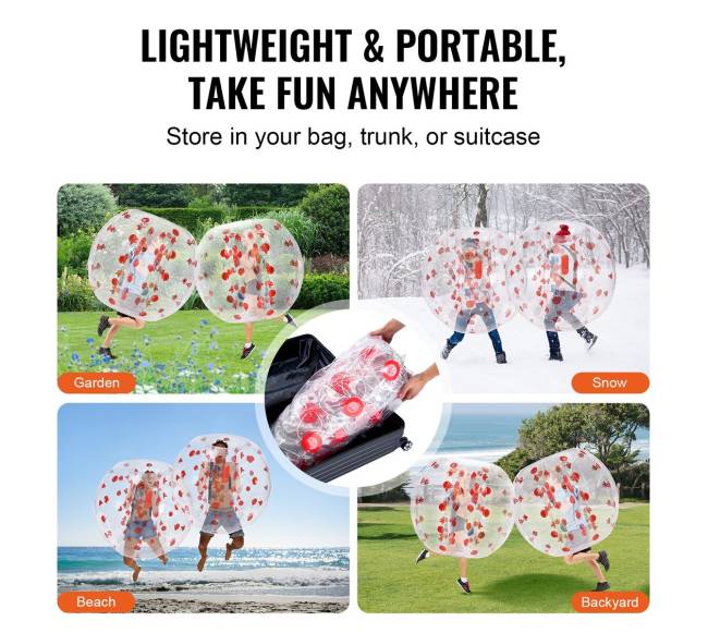 Pripučiamas buferinis kamuolys 1vnt, 1.2 m zorb kamuoliai5