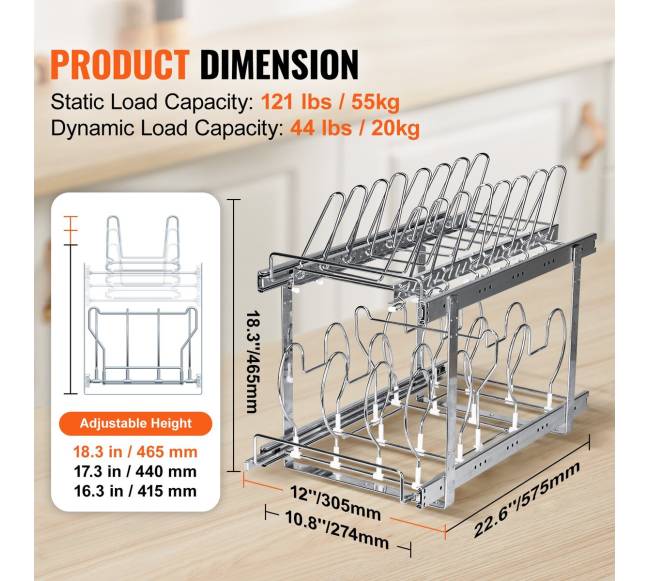 Ištraukiama puodų ir keptuvių lentyna2