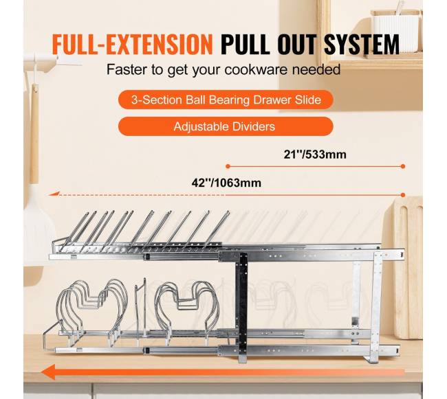 Ištraukiama puodų ir keptuvių lentyna4