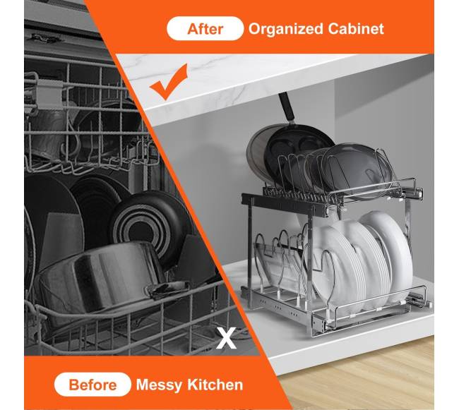 Ištraukiama puodų ir keptuvių lentyna6