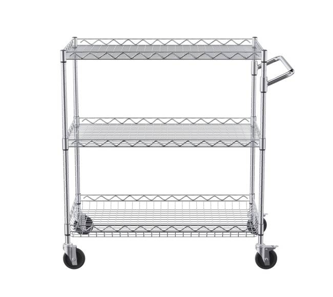 Virtuvės vežimėlis su 3 lentynomis9