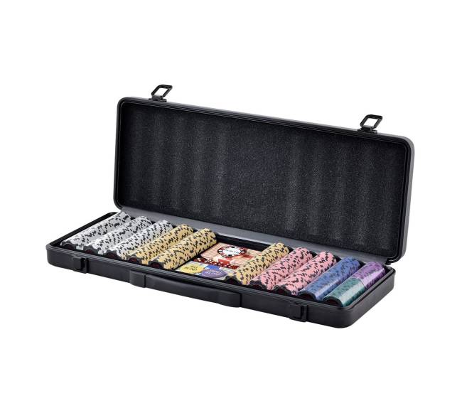 500 dalių pokerio komplektas su dėklu0