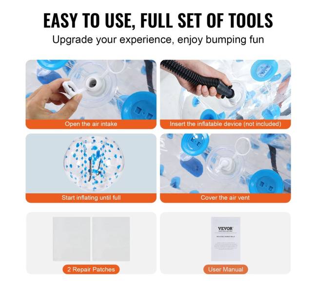 Pripučiama kėglių kamuoliukas 1 vnt., 1.5 m4