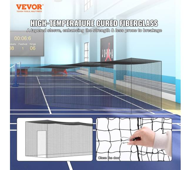 Beisbolo mušimo tinklas su durimis, 35 m1