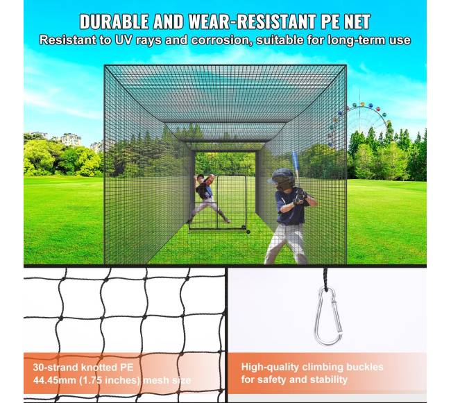 Beisbolo mušimo tinklas su durimis, 35 m3