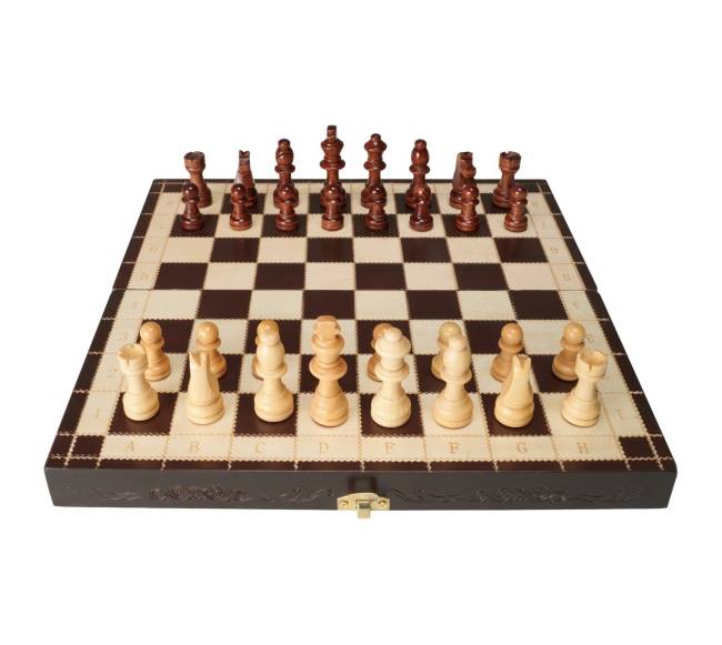 Magnetinis medinis šachmatų rinkinys, sulankstomas0