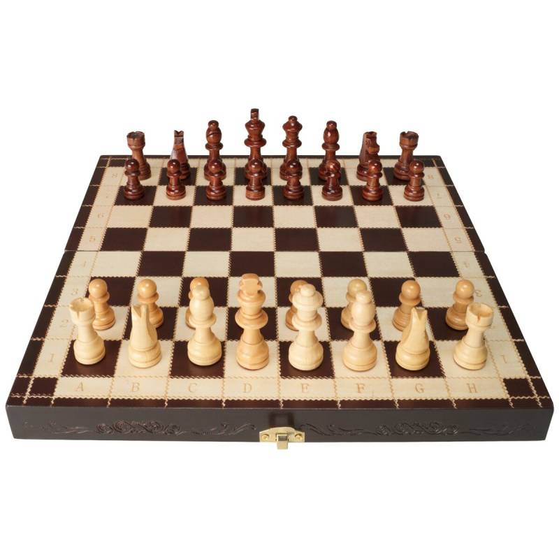 Magnetinis medinis šachmatų rinkinys, sulankstomas0