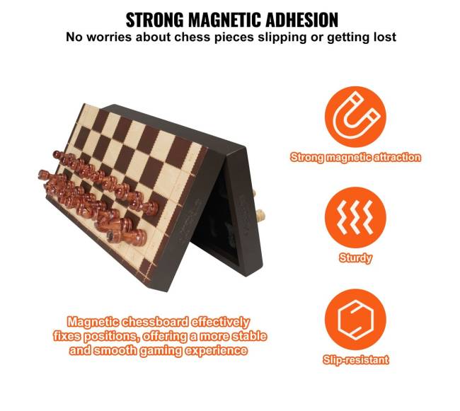 Magnetinis medinis šachmatų rinkinys, sulankstomas3