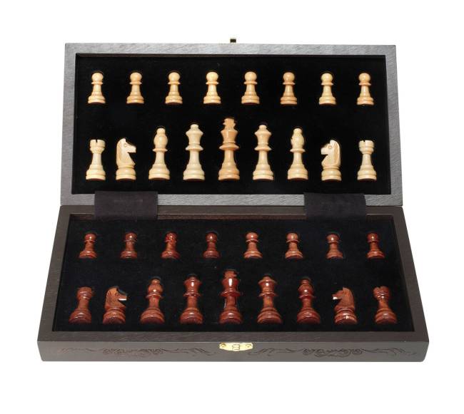 Magnetinis medinis šachmatų rinkinys, sulankstomas9