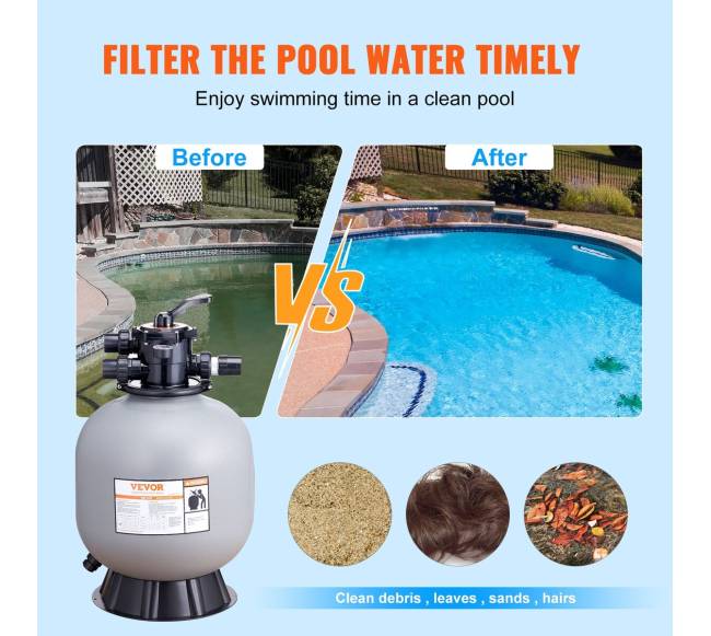 22 colių smėlio filtras baseinams5