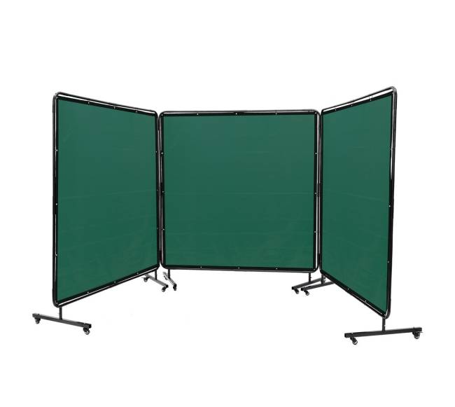 Suvirinimo uždanga su rėmu 180x180 cm žalia8