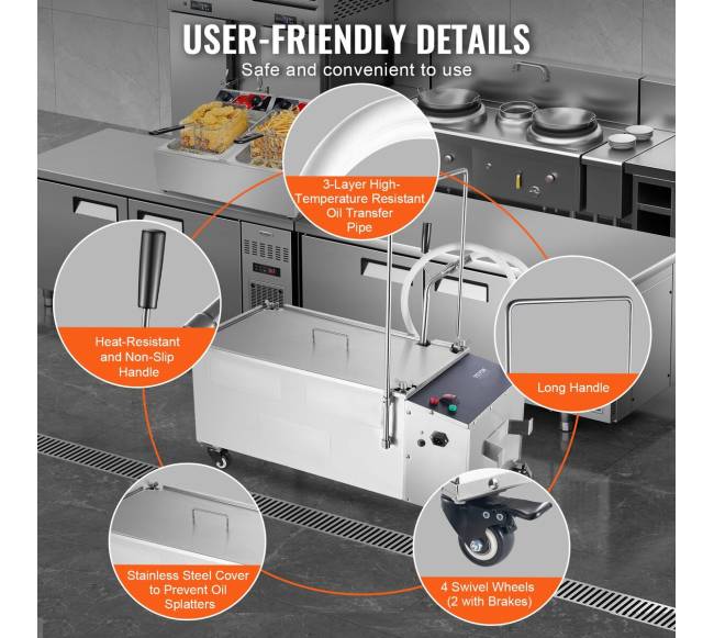Mobilus aliejaus filtravimo įrenginys, 55 l talpa5