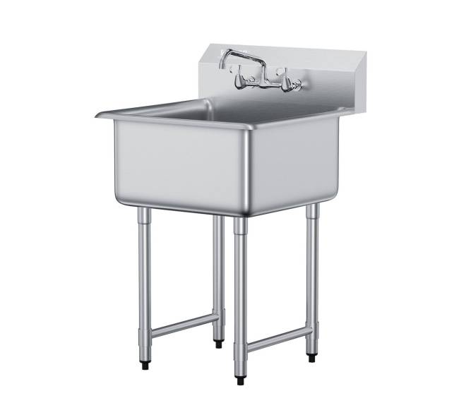 Nerūdijančio plieno kriauklė su maišytuvu0