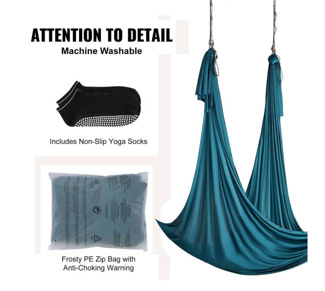 Oro joga hamakas ir sūpuoklės, 5.5 jardų, žalias5
