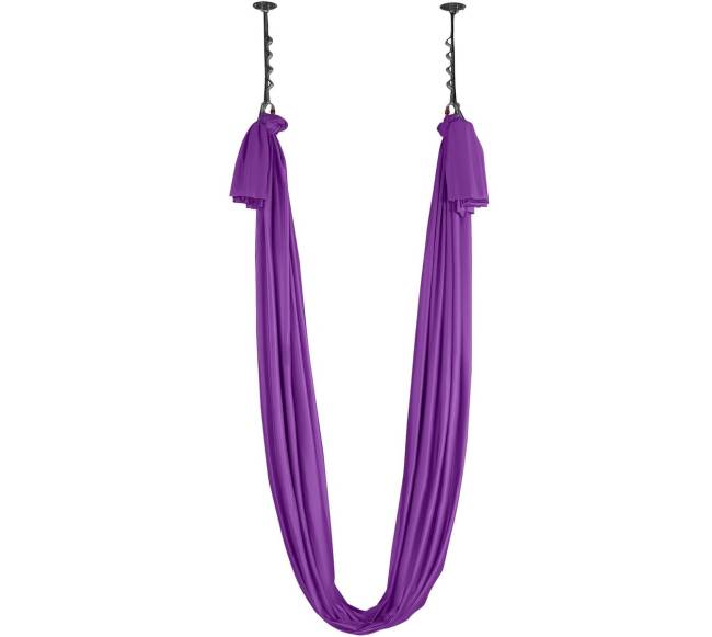 Oro šilkas ir joga sūpynės, purpurinė0