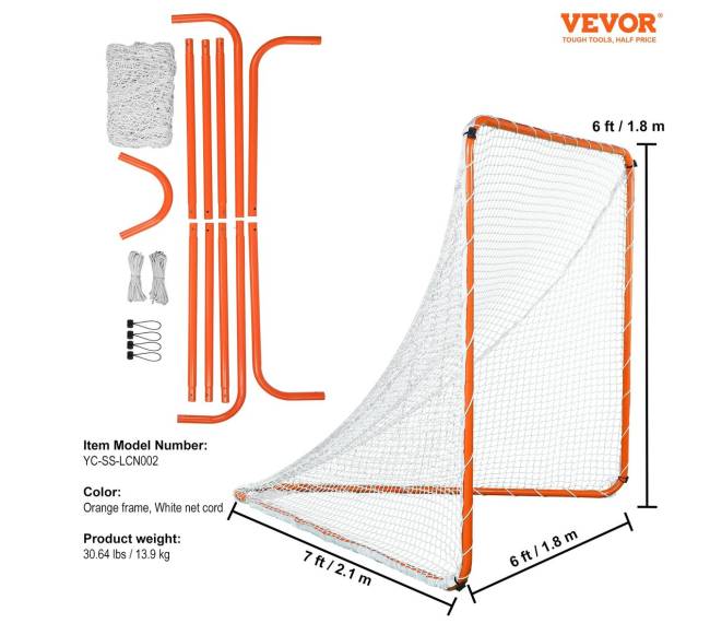Lacrosės vartai, 182 cm x 182 cm tinklas6