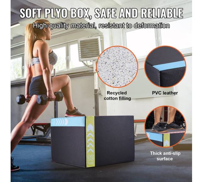 3 viename šuolių dėžė 302420 cm3