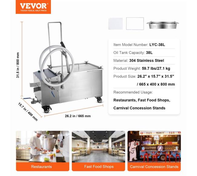 Mobilus aliejaus filtras, 38 L talpa6