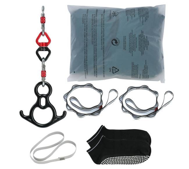 Aerialiniai šilko ir jogos sūpuoklės, žalios8