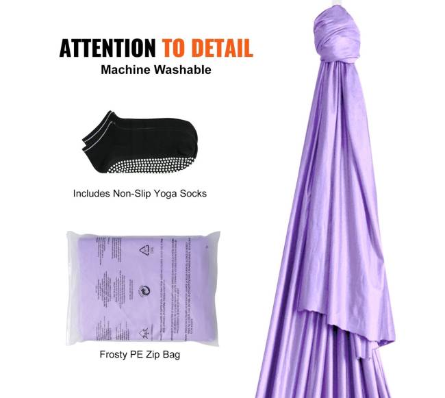 Oro jogos hamakas ir sūpuoklės 4 m, violetiniai5