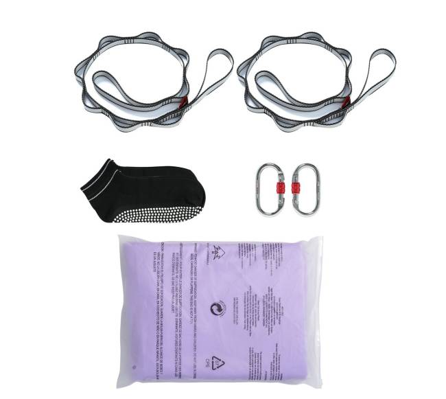 Oro jogos hamakas ir sūpuoklės 4 m, violetiniai8