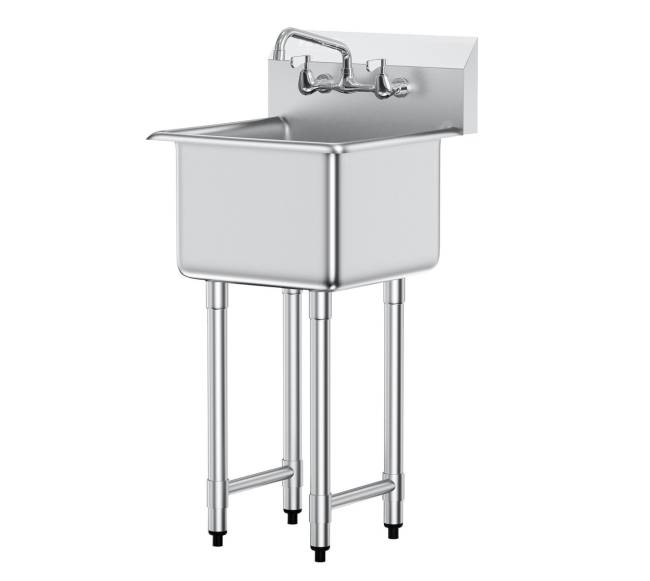 Nerūdijančio plieno vienos sekcijos kriauklė0