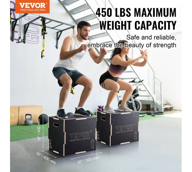 3 in 1 šuolių dėžė, 504540 cm1