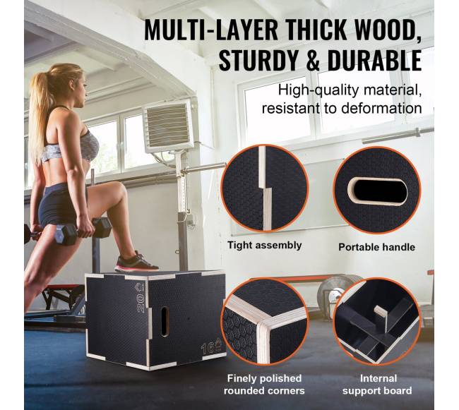 3 in 1 šuolių dėžė, 504540 cm3