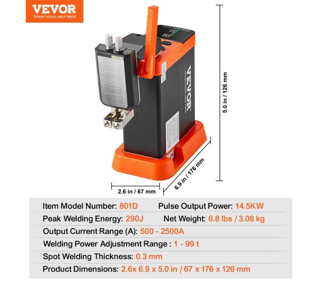 Baterijų taškinis suvirintuvas 801D6